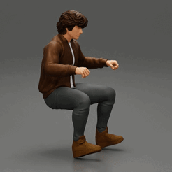 ezgif.com-gif-maker-2.gif 3D file Man riding a motorbike・Template to download and 3D print