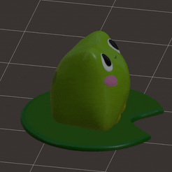 Frog-cults.gif Fichier STL gratuit Grenouille mignonne・Design imprimable en 3D à télécharger, Yuyi_3D