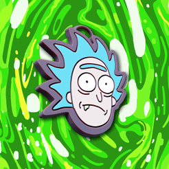 Гифка-с-Gifius.ru.gif STL file Rick and Morty friendship keychains・3D printable model to download