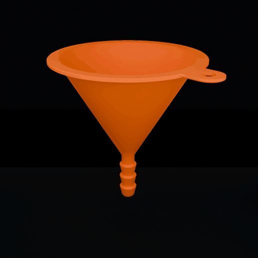 Hose barb funnel for 8 mm hose - 3 sizes, no supports