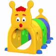 tinywow_VID_35884061-1.gif CATERPILLAR KIDS PLAY NURSERY Toys Architecture Site Components Playground Slide