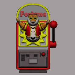 fortunetiger.gif STL-Datei Glückstiger Spielautomat・3D-druckbare Vorlage zum herunterladen