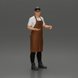 gif-collection-4.gif waiter in cap standing and holding a tray