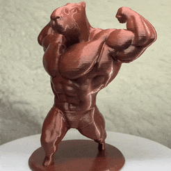capibuilder.gif STL file Capybara Bodybuilder・3D print design to download