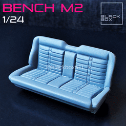 mare 3D file PICK UP TRUCK BENCH M2 Stripes FOR DIECAST AND MODELKITS 1-24th・3D printing idea to download, BlackBox