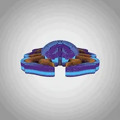 Animation.gif Archivo STL Blue Beetle - Isotipo・Idea de impresión 3D para descargar