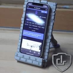 gif.gif Free STL file MOBILE PHONE HOLDER - STAND PHONE・3D printable model to download