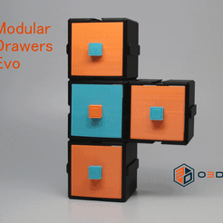 thumbnail-optimized.gif Fichier 3D Tiroirs modulaires Evo・Modèle à imprimer en 3D à télécharger