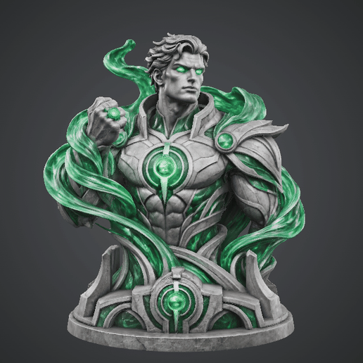 Emerald Knight – Green Lantern Hal Jordan Bust (Easy Print, Beginner Friendly)