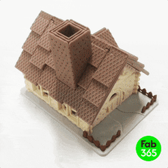 CookieHouse_01.gif Datei 3D Faltbares Plätzchenhaus・Modell für 3D-Druck zum herunterladen