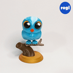 Sequence-01.gif STL file OWL CARTOON・3D printer design to download