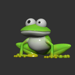 gif.gif STL file Frog in Grizzy and the lemmings・3D print design to download, LittleFriend