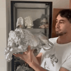 León Tumbado decoración