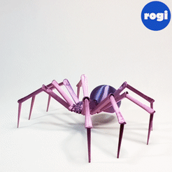 “en STL file BLACK WIDOW SPIDER・3D print design to download, rogistudios
