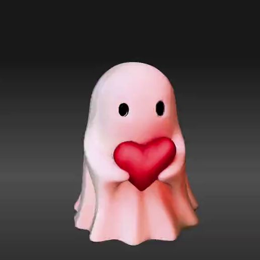 👻 ghost heart・ STL File for 3D printing・Cults