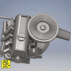 L18-Carburator_Datsun-Wagon-510_PWLDC.gif Free STL file datsun engine L18 single carb engine Diecast 1/64・3D printing model to download