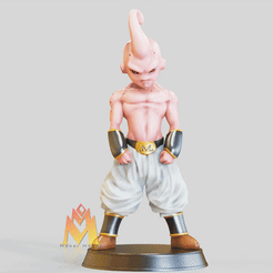 Majin-Buu.gif STL file Majin Buu standing pose-魔ま人じんブウ Majin Bū-Dragon Ball - FAN ART - 3D MODEL・3D print model to download