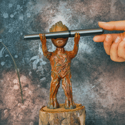 1 Gif.gif STL file BABY GROOT PEN HOLDER・3D printable model to download