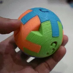 111.gif 3D file Jigsaw Ball・3D printing template to download, Zblack