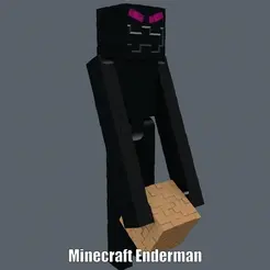 Minecraft-Enderman.gif STL file Minecraft Enderman (Easy print and Easy Assembly)・3D printing template to download