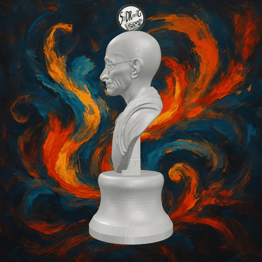 Mahatma Gandhi Peaceful Bronze Sculpture – SoliDRawinGs SG3281