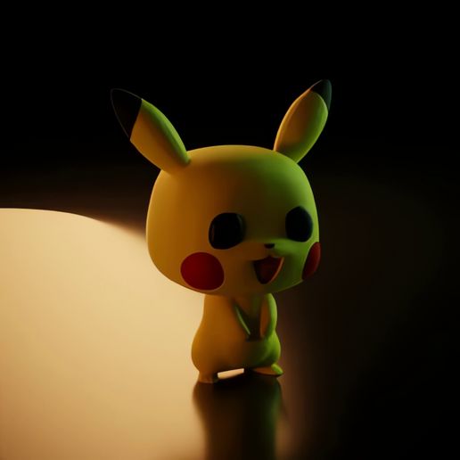 render-10-.realesrgan.mp4 Funko Pop : Pokemon - Pikachu