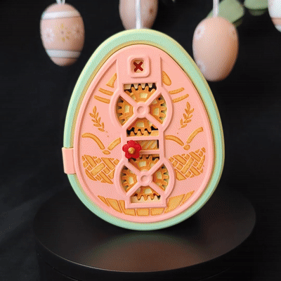 PrintInPlace_EasterGiftBox_CultsTurningGIF.gif Caja de huevos de Pascua Print In Place