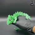 Unbenanntes-Video-–-Mit-Clipchamp-erstellt.gif Spiky Mountain Dragon - Articulated - Print in Place - No Supports - Fantasy