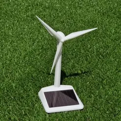SolarWindmill3D_gif.gif Fichier STL Moulin à vent à énergie solaire・Modèle à télécharger et à imprimer en 3D