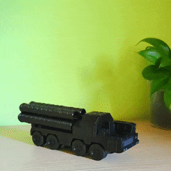 S300-GIF.gif STL file s300 missiles launcher pen and pencil holder・3D print model to download