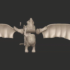 12.gif Download free STL file Flying Bear • 3D print object, lenaskv