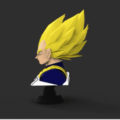 Diseño-sin-título.gif Archivo STL Busto DBZ -- VEGETA SSJ -- YELLOW・Plan de impresora 3D para descargar