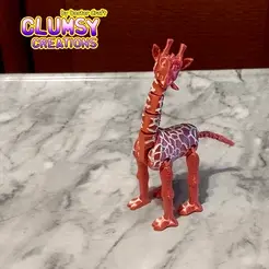 1.gif STL file Clumsy Giraffe・Design to download and 3D print