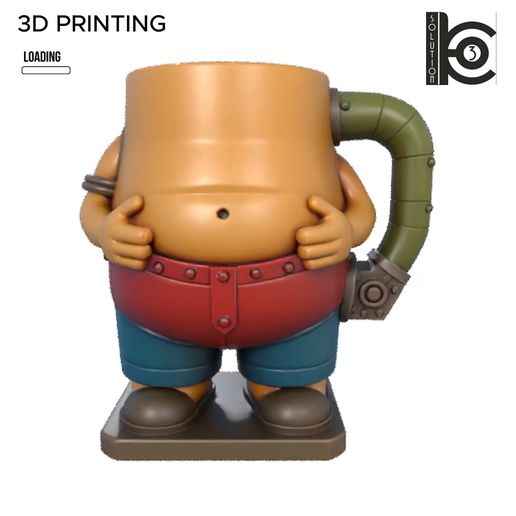 ☕ TubbyBot Mug - 3D model for printing・ STL File for 3D printing・Cults