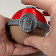 Version-2-Arceus-Pokeball-GIF.gif Файл 3D Древний покебол из игры Pokemon Legends: Arceus (без поддержки, 100% защелкивается, имеются различные вкладыши, игра для Nintendo Switch, Nintendo DS, вкладыши для украшений))・Шаблон для 3D-печати для загрузки