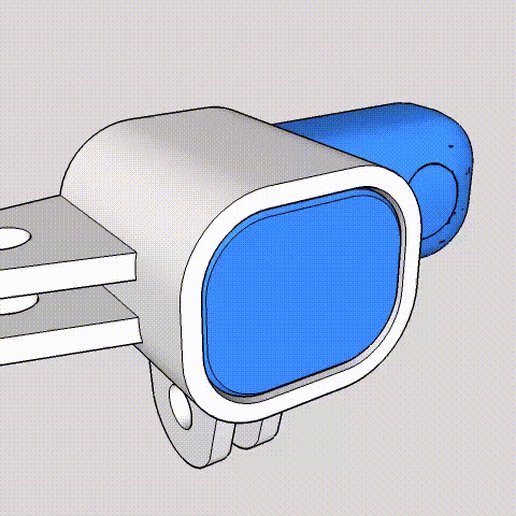 RUNCAM THUMB PRO HORIZONTAL VERTICAL NORMAL HOLE COVER 3D model