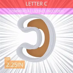 Letter_C~2.25in.gif Letter C Cookie Cutter 2.25in / 5.7cm