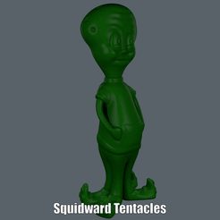 Squidward Tentacles.gif Archivo STL Squidward Tentacles (Easy print no support)・Diseño imprimible en 3D para descargar