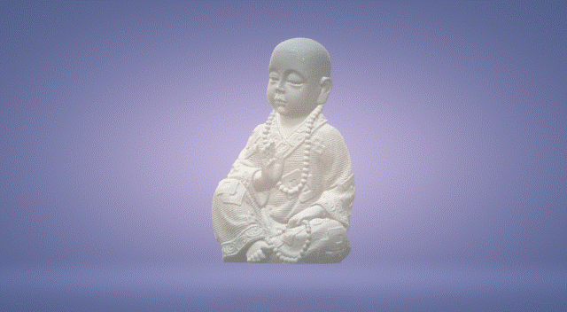 c1monge.gif STL-Datei Meditierender Mönch・Vorlage für 3D-Druck zum herunterladen, satis3d