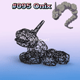 095.gif #095 Onix Pokemon Wiremon Figure