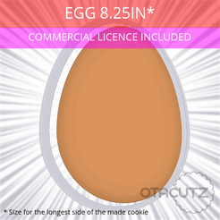 Egg_8.25in.gif 3D-Datei Ei Ausstechform 8.25in / 21cm・Vorlage für 3D-Druck zum herunterladen