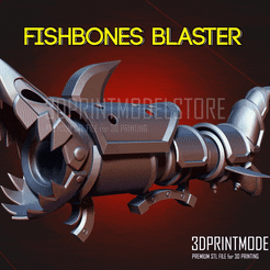 Fishbones_Blaster_3D_Print_Model_STL_File_3dprintmodelstore_GIF.gif Fichier 3D Fishbones Blaster Modèle d'impression 3D Fichier STL pour Cosplay・Plan à imprimer en 3D à télécharger