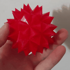 20230908_200906.gif Archivo STL PARAMÉTRICO icosaedro con caras tetraédricas・Modelo para descargar y imprimir en 3D