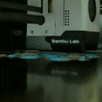 squirtle_timelapse_compressed.gif STL file Squirtle Spinner - Flexi Articulated Pokémon (print in place, no supports)・3D printing design to download