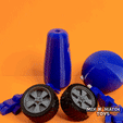 Cults3d-gif.gif Brinquedo Robô Flexi com rodas e componentes intermutáveis
