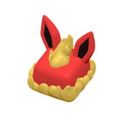 gif_flareon.gif STL-Datei Flareon Pokemon - Keycap 3D mechanische Tastatur - Eeveelutions・3D-druckbare Vorlage zum herunterladen, HIKO3D