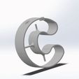 Буква_С_(online-video-cutter.com).gif Lamp "letter C" for wishes of Merry Christmas. First letter of the word Christmas