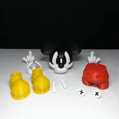 ezgif.com-gif-maker-14.gif STL file MICKEY MOUSE SKELETON・3D print model to download, JECT