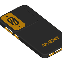 GalaxyS23CC.gif STL file Samsung Galaxy S23 case with camera cover・3D print model to download