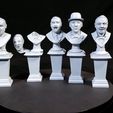 Singing-Busts-360-small.mp4 Singing Busts Haunted Mansion, Graveyard Disneyland, 7 inches, 17.5 cm tall